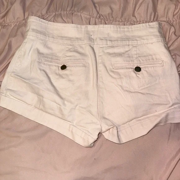 Forever 21 Light Pink High Waist Shorts with Gold Buttons - Picture 3 of 3